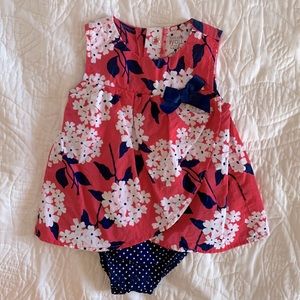 💕5 for $25💕 Carter’s floral spring/summer dress with built-in onesie
